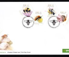 2018 Ireland Fauna & Flora Native Irish Bees Comparative Stamps An Post First Day Cover (FDC)