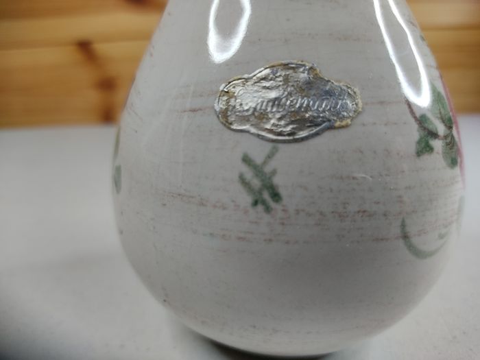 Vintage Handbemalt Porcelain Vase German 4 Inches Flowers Antique Collectable