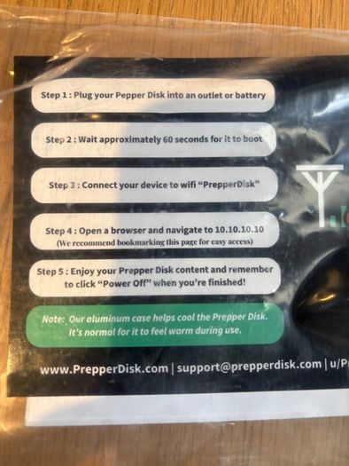 Prepper Disk 512GB Offline WiFi Library, Working