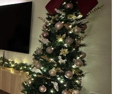 6ft pre lit slim christmas tree