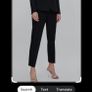 New Zara Black Tuxedo Trousers With Side Taping Size XS Image 4