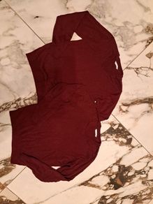 M&S Burgundy jumper uniform 11-12