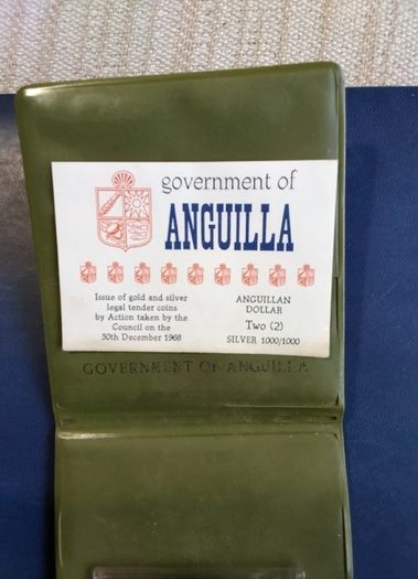 Anguilla  Proof Silver Coin  2 Dollar