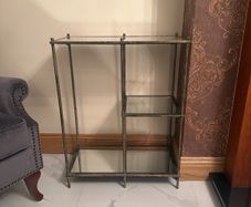 Elegant Glass & Metal Display / Console Unit for Sale