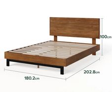 Super King Size Platform Bed with Mattress - Excellent Condition