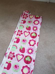 Next Lined Pink Girls Rainbow Days curtains