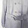 Quin & Donnelly Vintage Grey Pale Blue Trench Coat 14UK/42EU Image 4