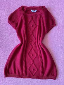 Brand new with tag Girls Burgundy Knitted Dress / Tunics