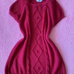 Brand new with tag Girls Burgundy Knitted Dress / Tunics
