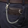 Premium Genuine Leather Chain Wallet RFID Blocking Trifold Wallet Image 2
