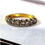 Victorian 18ct Gold Diamond Ring Image 10