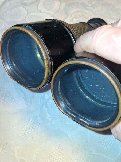 WW1 Era Binoculars In Original Case