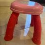 pink toddler stool Image 2