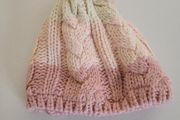 Pink baby winter hat newborn