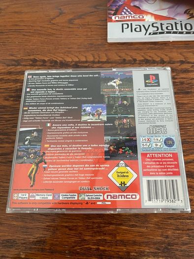 ps1 Tekken 3 - Box + manual only - no game