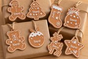 Personalised Gingerbread Christmas Gift Tags, Set of 8 3D