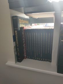 encyclopedia and Britannica atlas