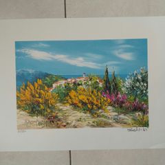 Limited edition lithograph Provence by Marcel Belvisi  85/390