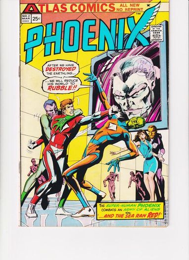 Phoenix #2 And The Sea Ran Red 1975 Atlas Comic