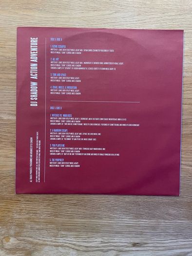 DJ Shadow - Action Adventure - 2 x 12" Vinyl LP - 2023 Mass Appeal Records