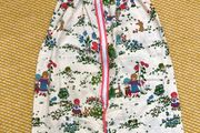 Vintage German 70s 80s summer sleeping bag 96 cm long 1980 flowers Sarah K Holly Hobbie