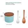 Brand New HASAYAKI Storage Jars, Set of 3 Stackable Ceramic Canisters 220 ml x3 Image 7