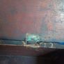 Rustic Vintage Wooden Box Carpenter Tool Tray Brass Handle Image 8