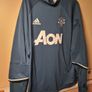 Adidas Man U Manchester United  Long Sleeve Training Top Football Jersey Size Xl Extra Large Navy 2016 Image 4