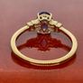 Gold Ring with Tanzanite and Diamonds Image 8
