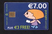 2002 Ireland EUR7 plus EUR3 free Simply Talk" Callcards were final definitive range (Gemplus) Call Card used. Telecom Eireann Card Number 1320