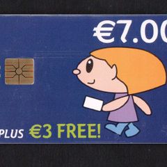 2002 Ireland EUR7 plus EUR3 free Simply Talk" Callcards were final definitive range (Gemplus) Call Card used. Telecom Eireann Card Number 1320