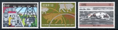 Ireland 1977- Scott #420-422 - 50th. Anniversary of The Electricity Supply Board; The Agricultural Credit Corporation & Greyhound Track Racing
