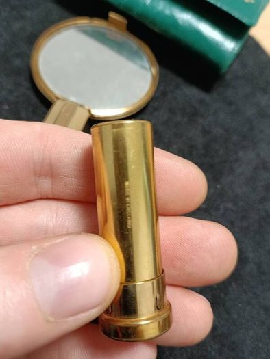 Folding Stratton Lipstick Case with Mirror