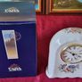 In Box 8.5 Inches Tall Royal Tara Harmony Pattern Large Bone China Clock Made In Galway Ireland Image 6