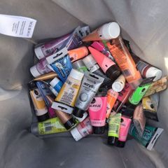 Acrylic paints x approx 30 and sample pots x approx 50.