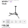 Fender Electric Guitar Foldable Stand Image 4