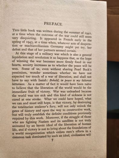 Christianity And Democracy.  By Jacques Maritain.1945 First Edition Hardback In Good Condition. See Photos For Same.