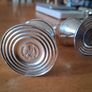 Sterling Silver Salt Pepper Set glass liners Image 3