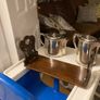 Sheffield plate silver art deco tea and coffee pots Image 2