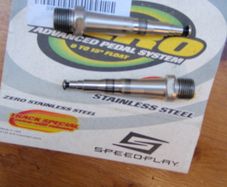 Speedplay stainless steel spindles