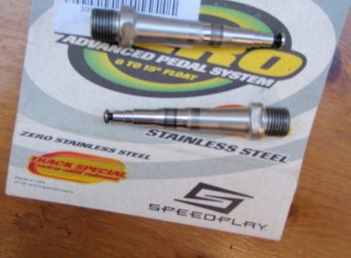 Speedplay stainless steel spindles