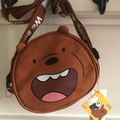 Miniso We Bare Bears shoulder bag brown