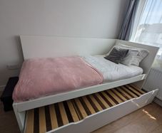 Single Bedframe, IKEA , FLAXA (plus extra pull out single frame)