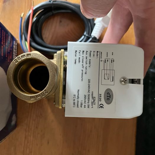 28mm motorised valve