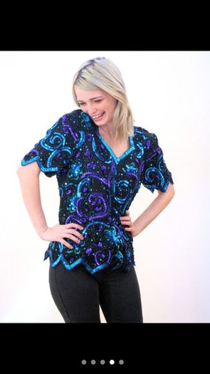 Beaded vintage top