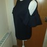 Ted Baker navy cold shoulder top size 2 uk10 Image 6