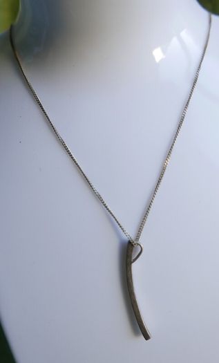 Sterling Silver 925 Necklace and Pendant L16" - 3,92g