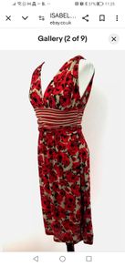 dress and large matching silk scarf