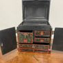 Decorative Chinese Style Lacquered Jewellery Chest with Key Image 2