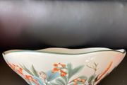 Cora Craft Ceramics bowl. Wild flower pattern.New